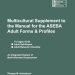 Multicultural Supplement to the Manual for the ASEBA Adult Forms & Profiles